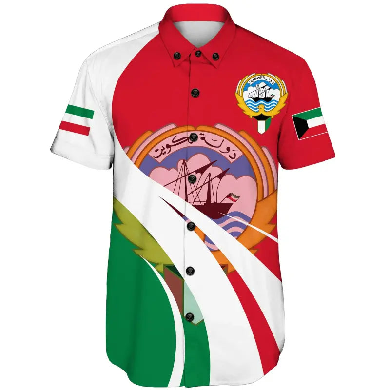 kuwait-shorts-sleeve-shirt-flag-original-basic