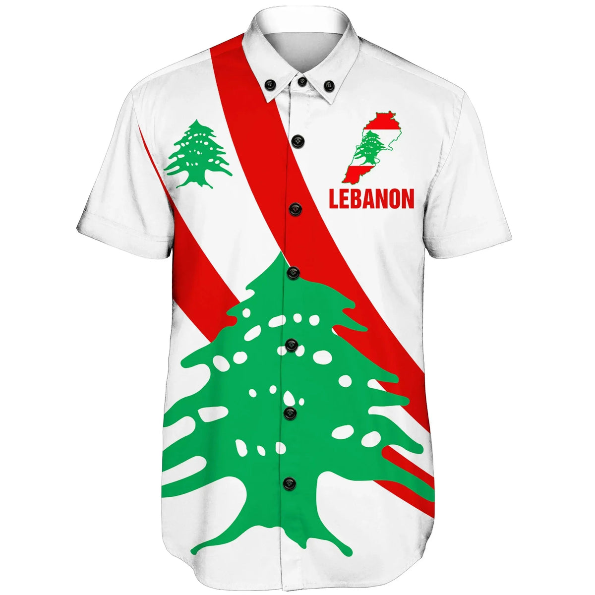lebanon-special-flag-shorts-sleeve-shirt