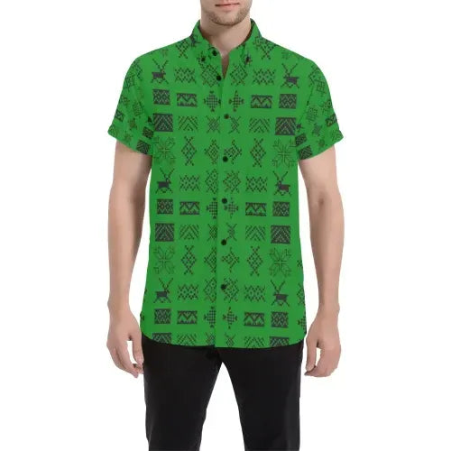 mexico-shorts-sleeve-shirt-aztec-pattern-11