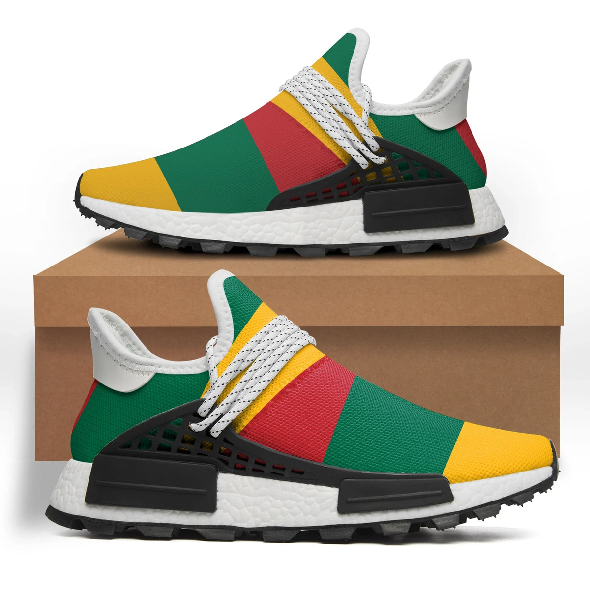 Lithuania Sneakers - Like NMD Human Shoes Women's/Men's RLT6 - Wonder Print Shop