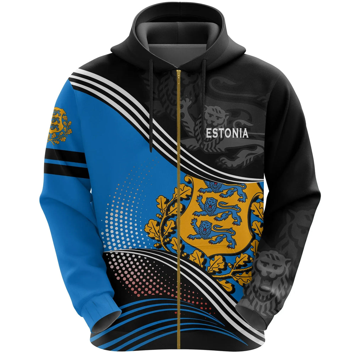 Estonia Hoodie Fall In The Wave RLT12 - Wonder Print Shop