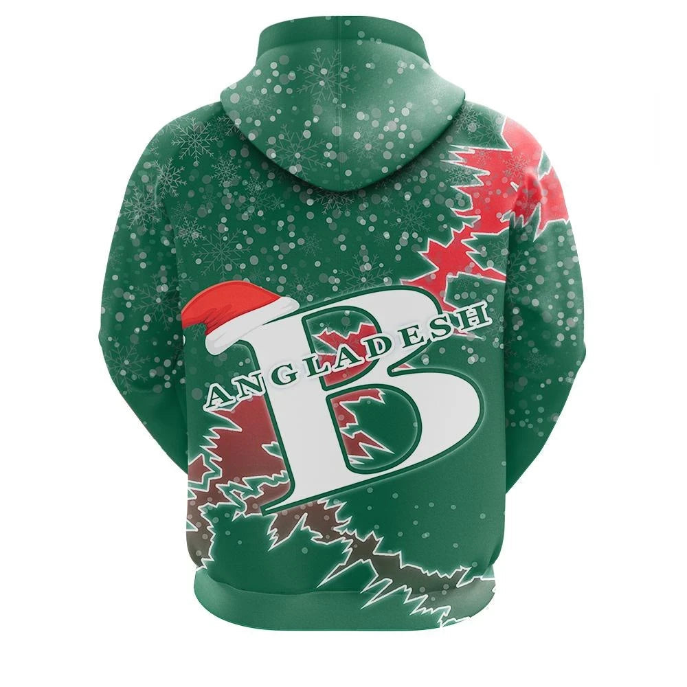 Bangladesh Christmas Coat Of Arms Zip Up Hoodie X Style RLT6 - Wonder Print Shop