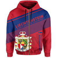 Liechtenstein Flag Motto Zipper Hoodie Limited Style RLT6 - Wonder Print Shop
