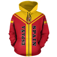 Spain Rising Zip Hoodie RLT12 - Wonder Print Shop