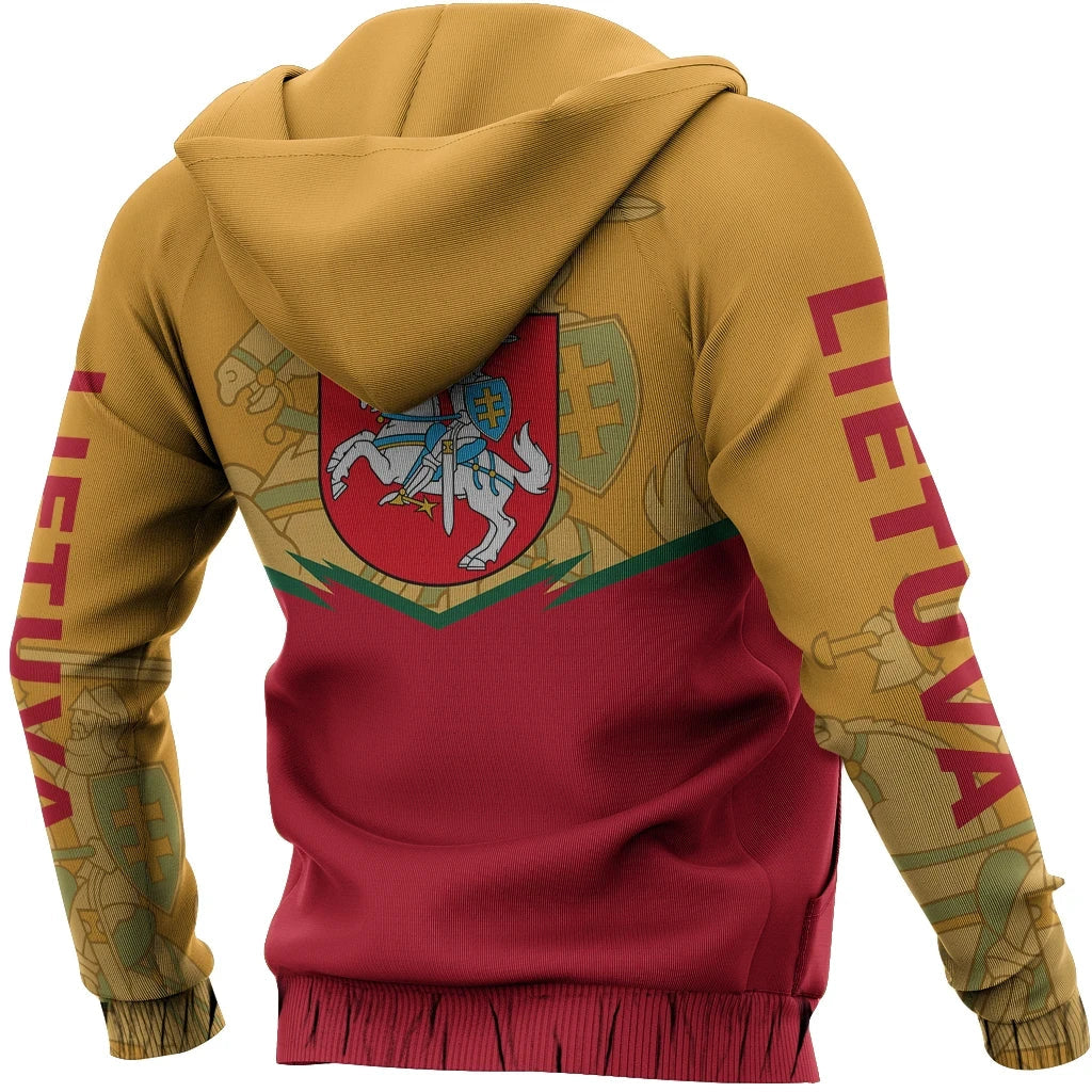 Lithuania Flag Zipper Hoodie Energy Style Ver 2.0 RLT6 - Wonder Print Shop
