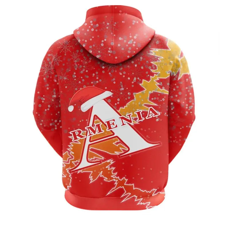 Armenia Christmas Coat Of Arms Zip Up Hoodie X Style RLT8 - Wonder Print Shop