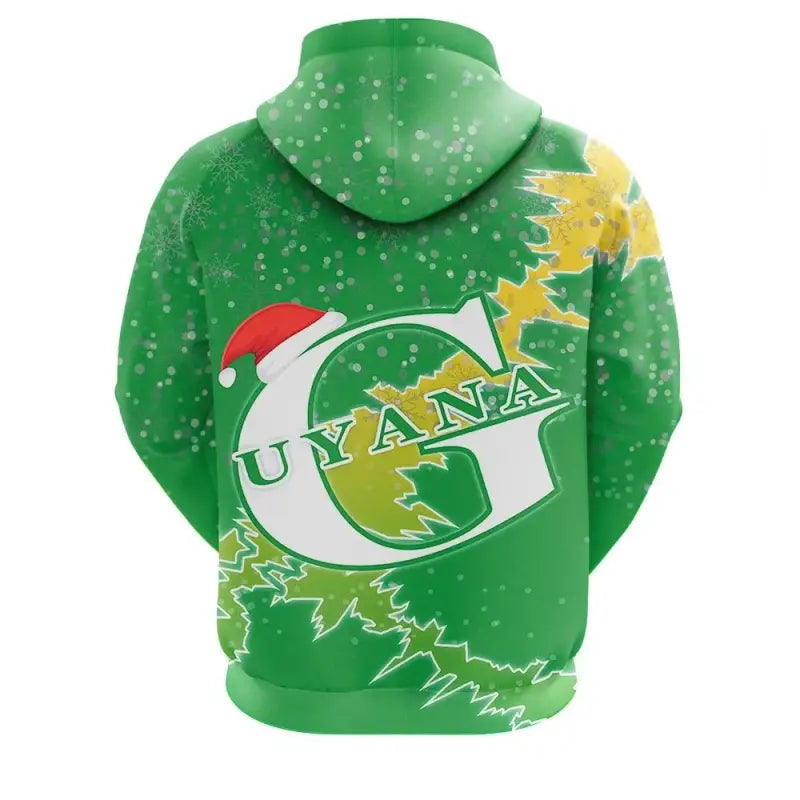 Guyana Christmas Coat of Arms Zip Up Hoodie X Style RLT8 - Wonder Print Shop