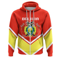 Bolivia Coat Of Arms Zip Hoodie Lucian Style RLT6 - Wonder Print Shop