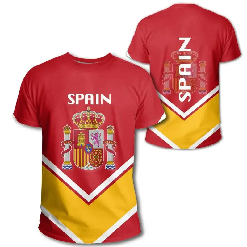 Spain Coat Of Arms T Shirt Lucian Style RLT12 - Wonder Print Shop