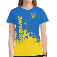 Ukraine T Shirt Smudge Style RLT7 - Wonder Print Shop