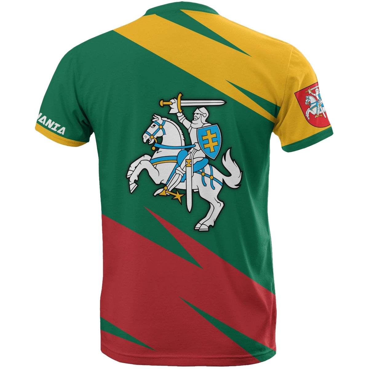 Lithuania T Shirt Coat Of Arms Light RLT6 - Wonder Print Shop