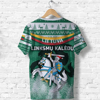 Lithuania Christmas T Shirt Simple Vibes Version RLT6 - Wonder Print Shop