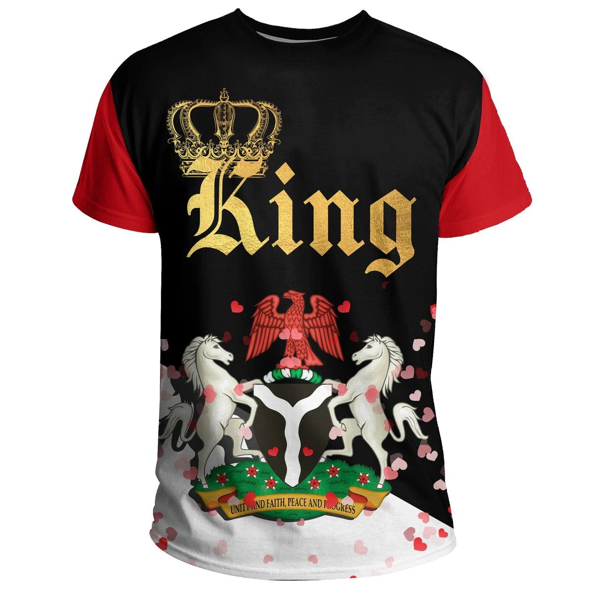 Nigeria T Shirt King Valentine Couple RLT8 - Wonder Print Shop