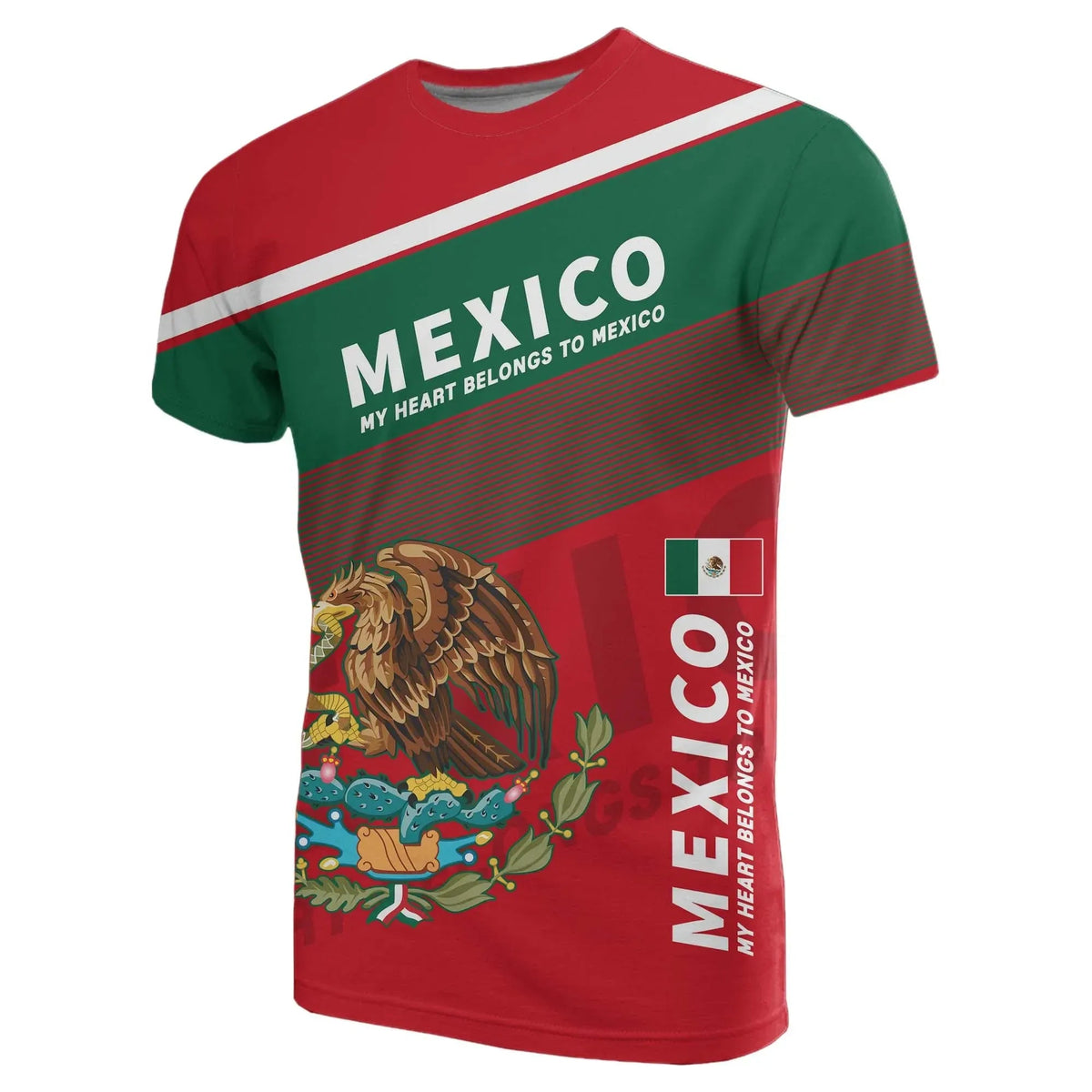 Mexico T Shirt Flag Motto Limited Style RLT13 - Wonder Print Shop