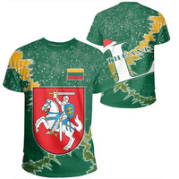 Lithuania Christmas Coat Of Arms T Shirt X Style8 RLT6 - Wonder Print Shop