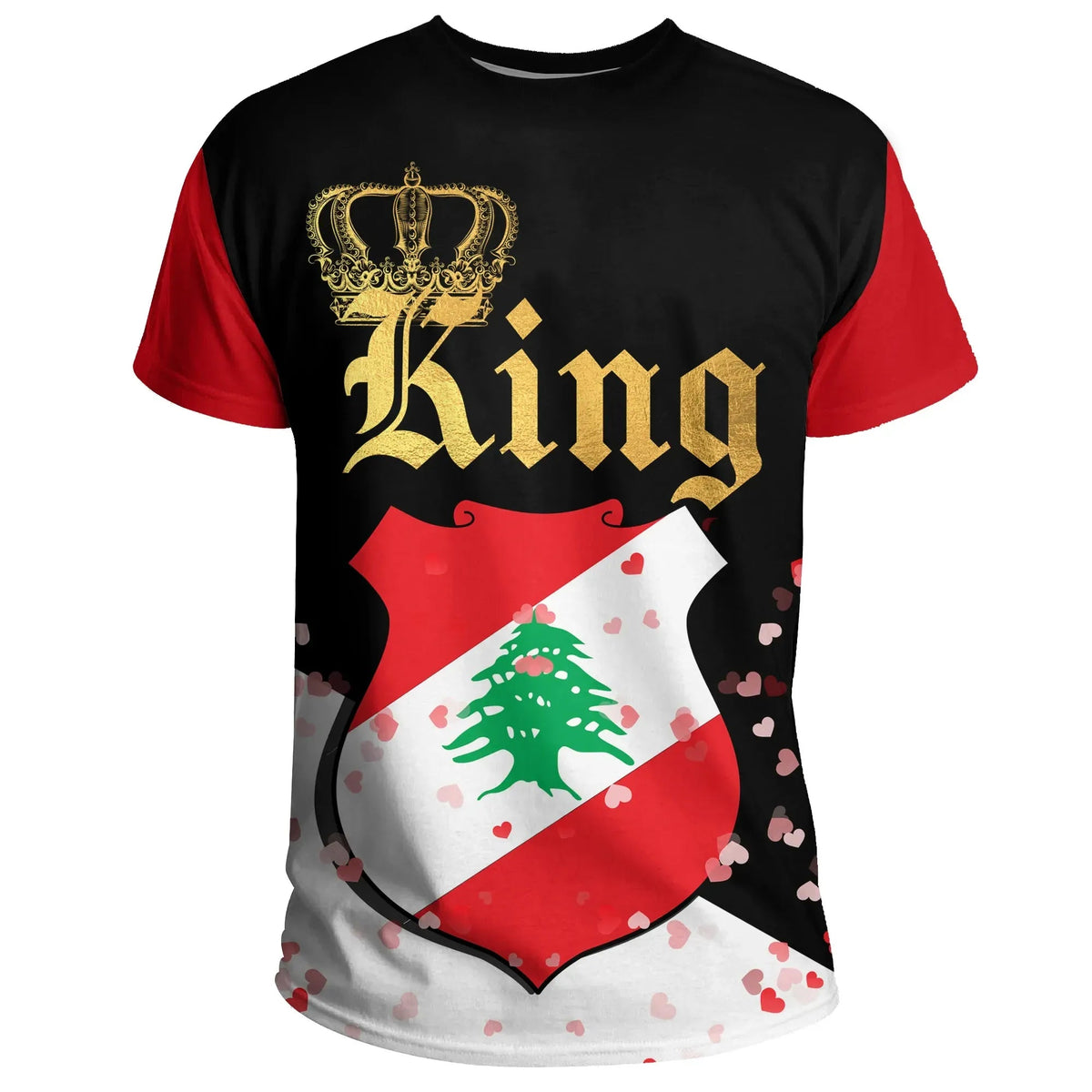 Lebanon T Shirt King Valentine Couple RLT6 - Wonder Print Shop