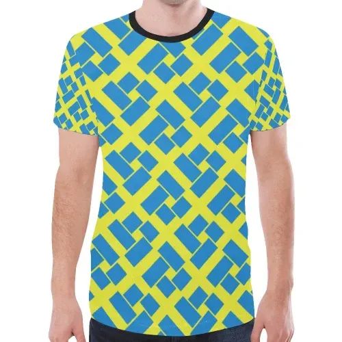 Sweden Flag Seamless T Shirt RLT7 - Wonder Print Shop