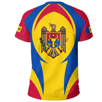 Moldova T Shirt Action Flag RLT13 - Wonder Print Shop