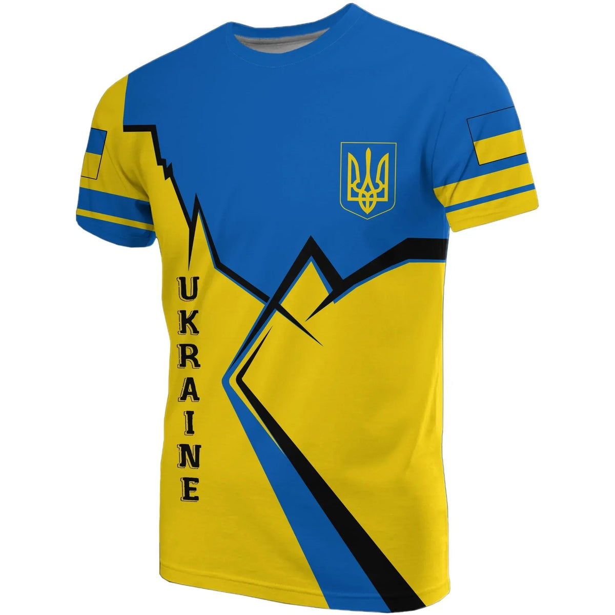 Ukraine T Shirt Lightning RLT7 - Wonder Print Shop
