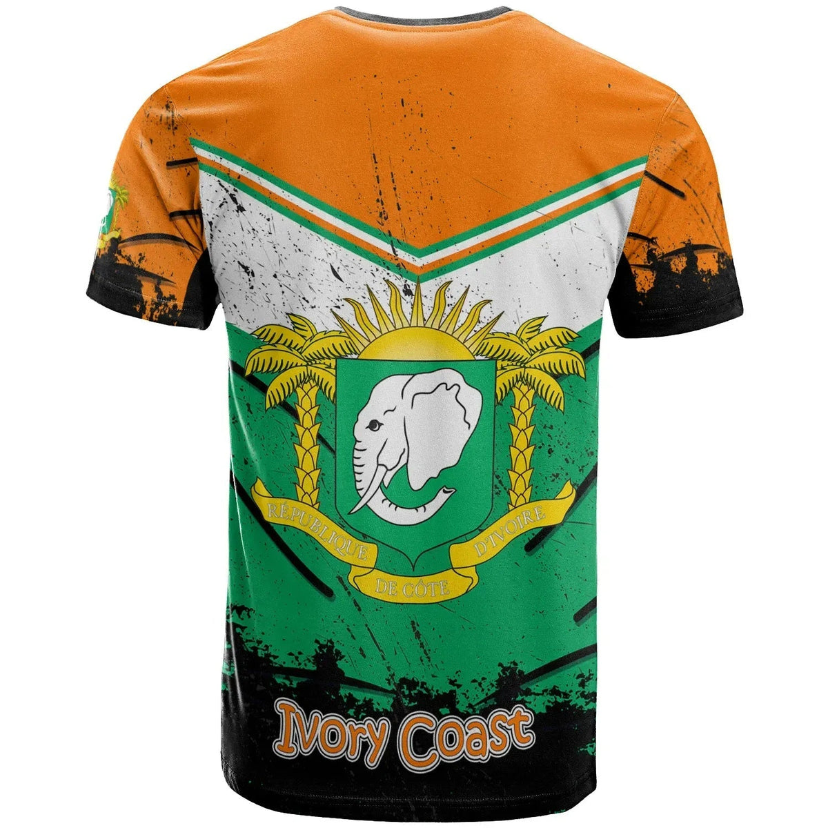 Ivory Coast T Shirt Vintage Grunge Style RLT7 - Wonder Print Shop