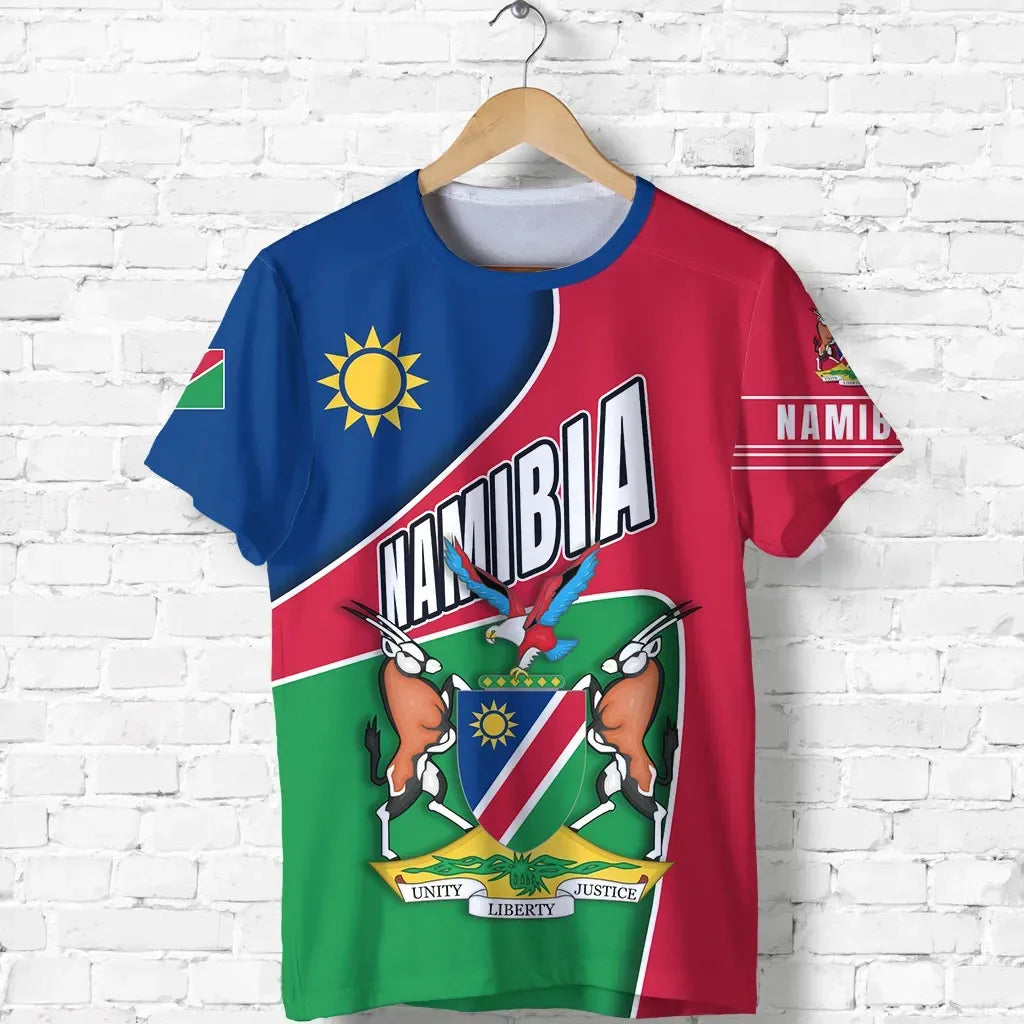 Namibia T Shirt Heart and Soul Shirt RLT7 - Wonder Print Shop
