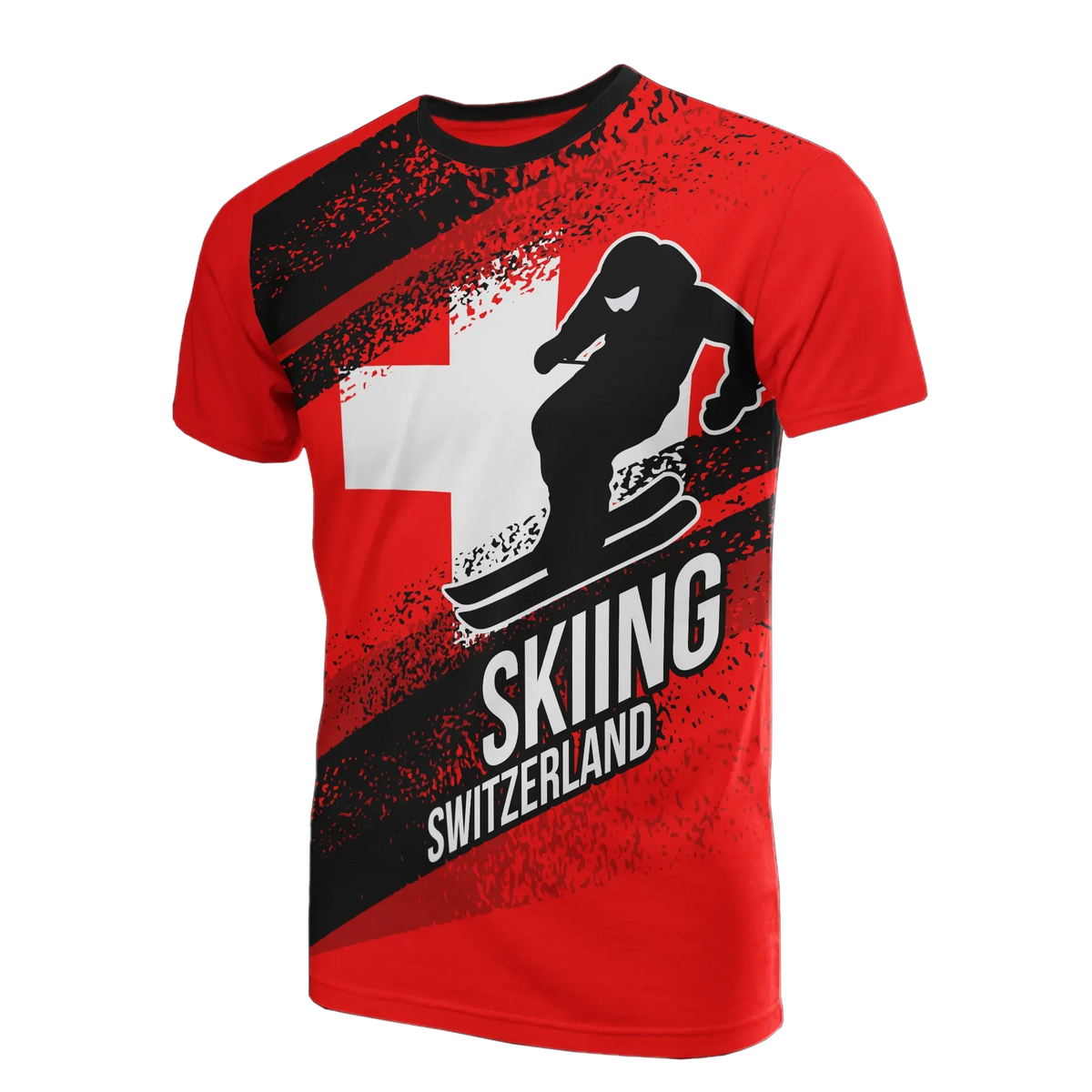 Switzerland T Shirt Switzerland Skiing RLT13 - Wonder Print Shop