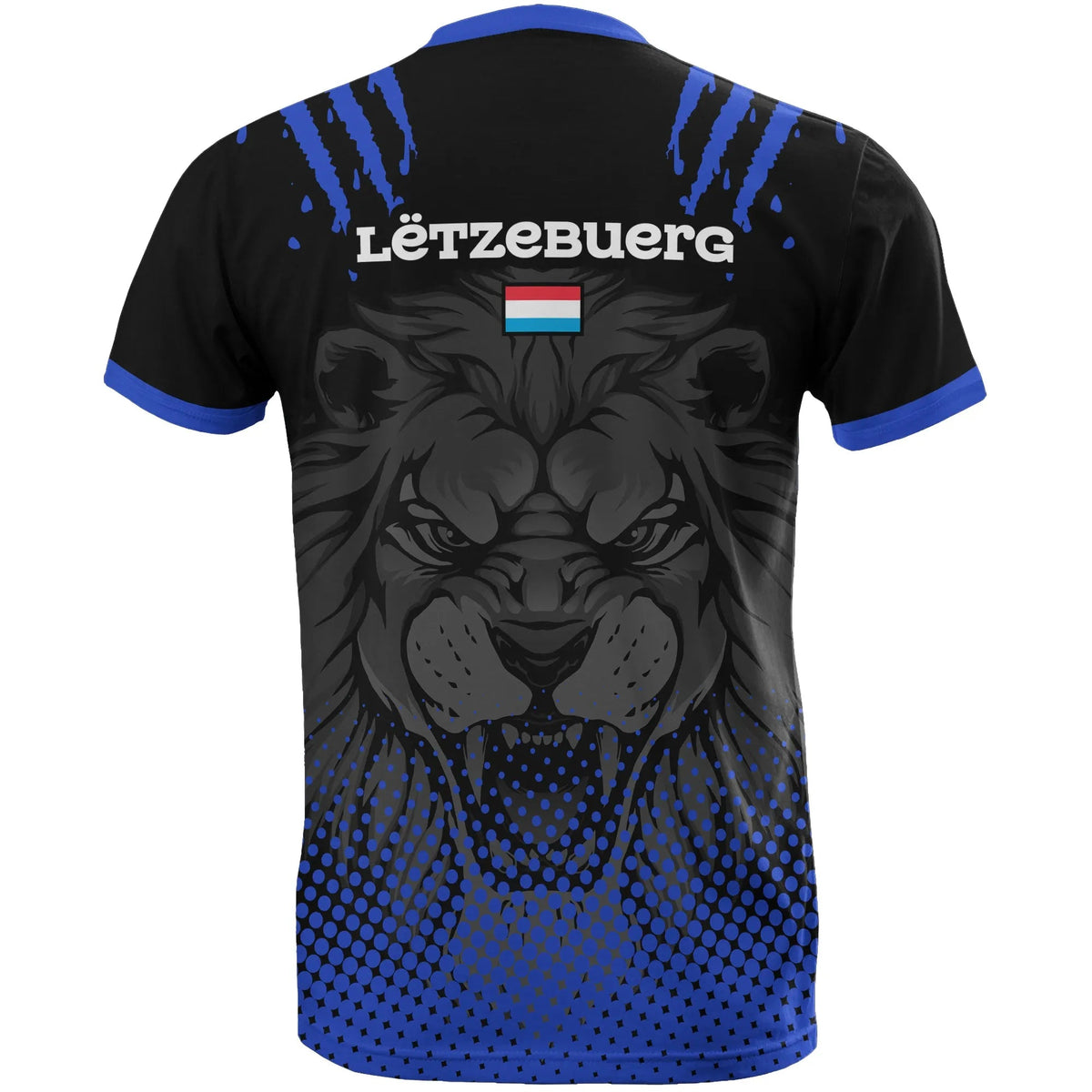 Luxembourg Lion Team T Shirt RLT6 - Wonder Print Shop