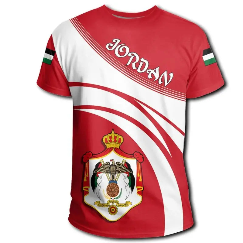 Jordan Coat Of Arms T Shirt Cricket Style RLT8 - Wonder Print Shop