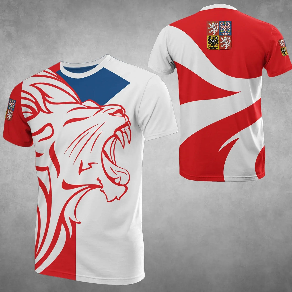Czech Republic Lion T Shirts Bh RLT13 - Wonder Print Shop