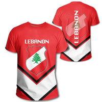 Lebanon Coat Of Arms T Shirt Lucian Style RLT6 - Wonder Print Shop