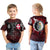 Viking T Shirt Kid Denmark Raven of Odin and Symbol Viking on Blood Background RLT13 - Wonder Print Shop