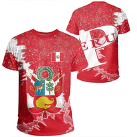 Peru Christmas Coat Of Arms T Shirt X Style RLT7 - Wonder Print Shop