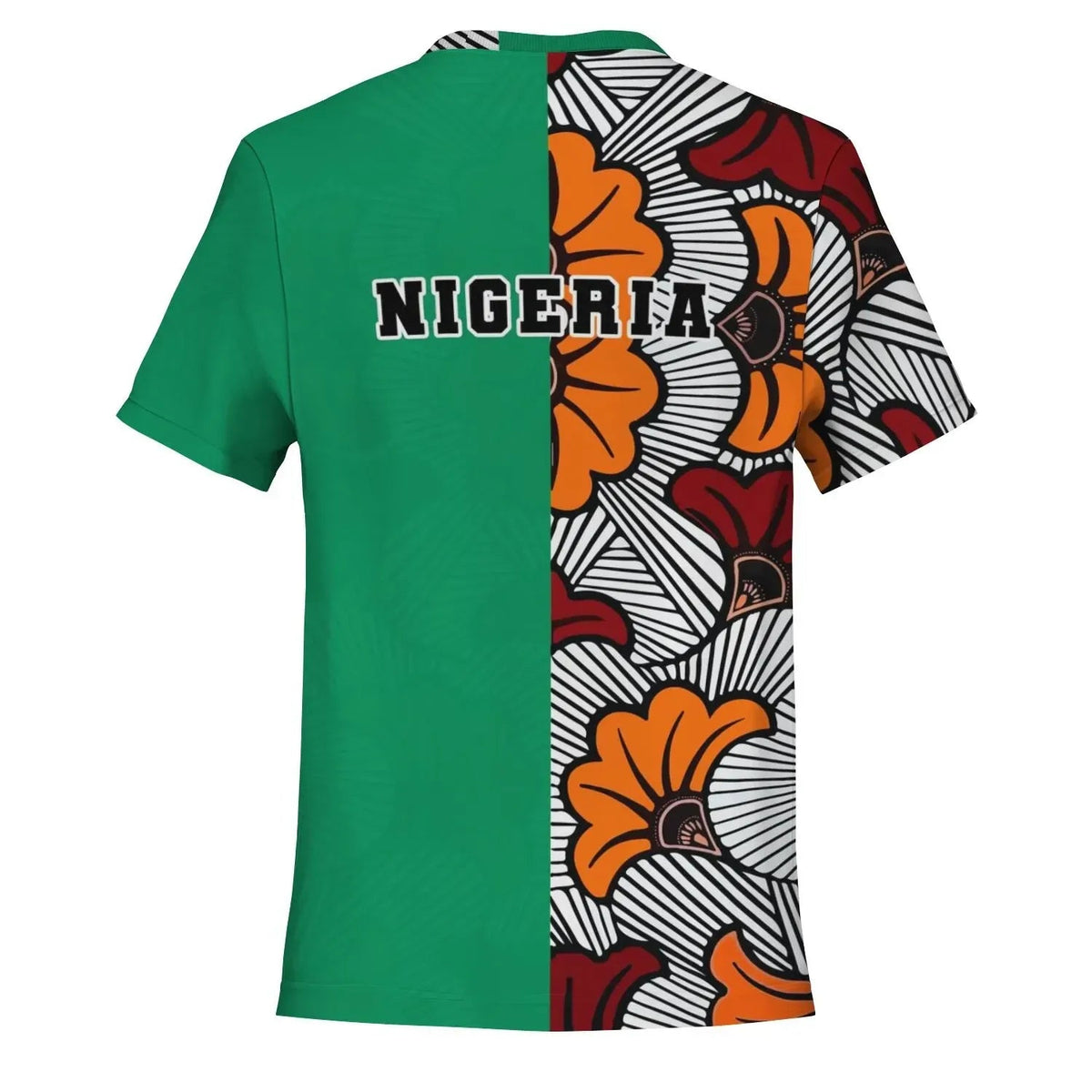 Nigeria T Shirt Ankara Pattern RLT8 - Wonder Print Shop
