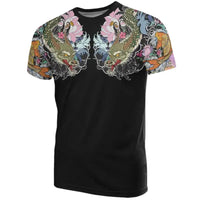 Koi Fish and Dragon Tattoo Style T Shirt RLT8 - Wonder Print Shop