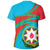 Azerbaijan (Blue) N Flag T Shirt RLT8 - Wonder Print Shop