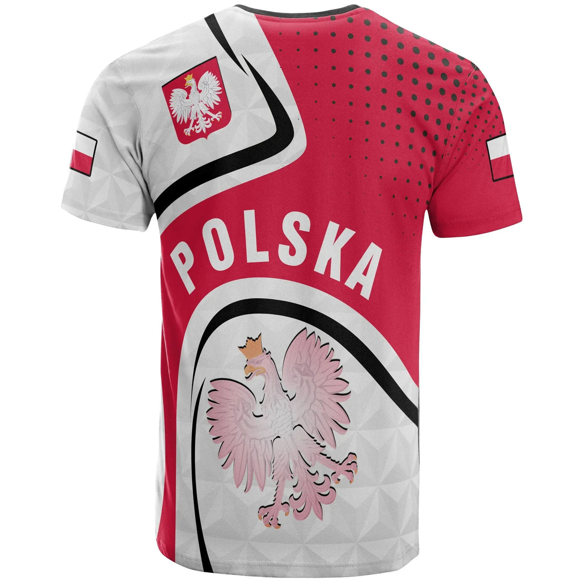 Polska Poland T Shirt Poland Coat Of Arms RLT7 - Wonder Print Shop