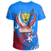 Democratic Reppublic Of Congo Coat Of Arms T Shirt Spaint Style RLT13 - Wonder Print Shop
