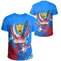 Democratic Reppublic Of Congo Coat Of Arms T Shirt Spaint Style RLT13 - Wonder Print Shop