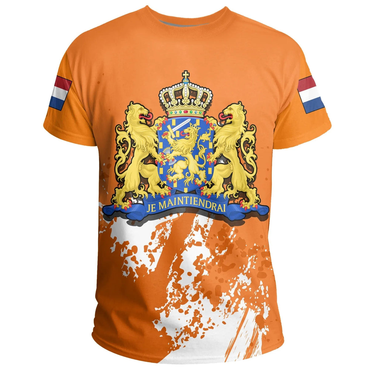 Netherland Coat Of Arms T Shirt Spaint Style RLT7 - Wonder Print Shop