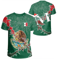 Christmas Mexico T Shirt Coat Of Arms X Style RLT13 - Wonder Print Shop