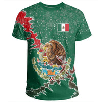 Christmas Mexico T Shirt Coat Of Arms X Style RLT13 - Wonder Print Shop