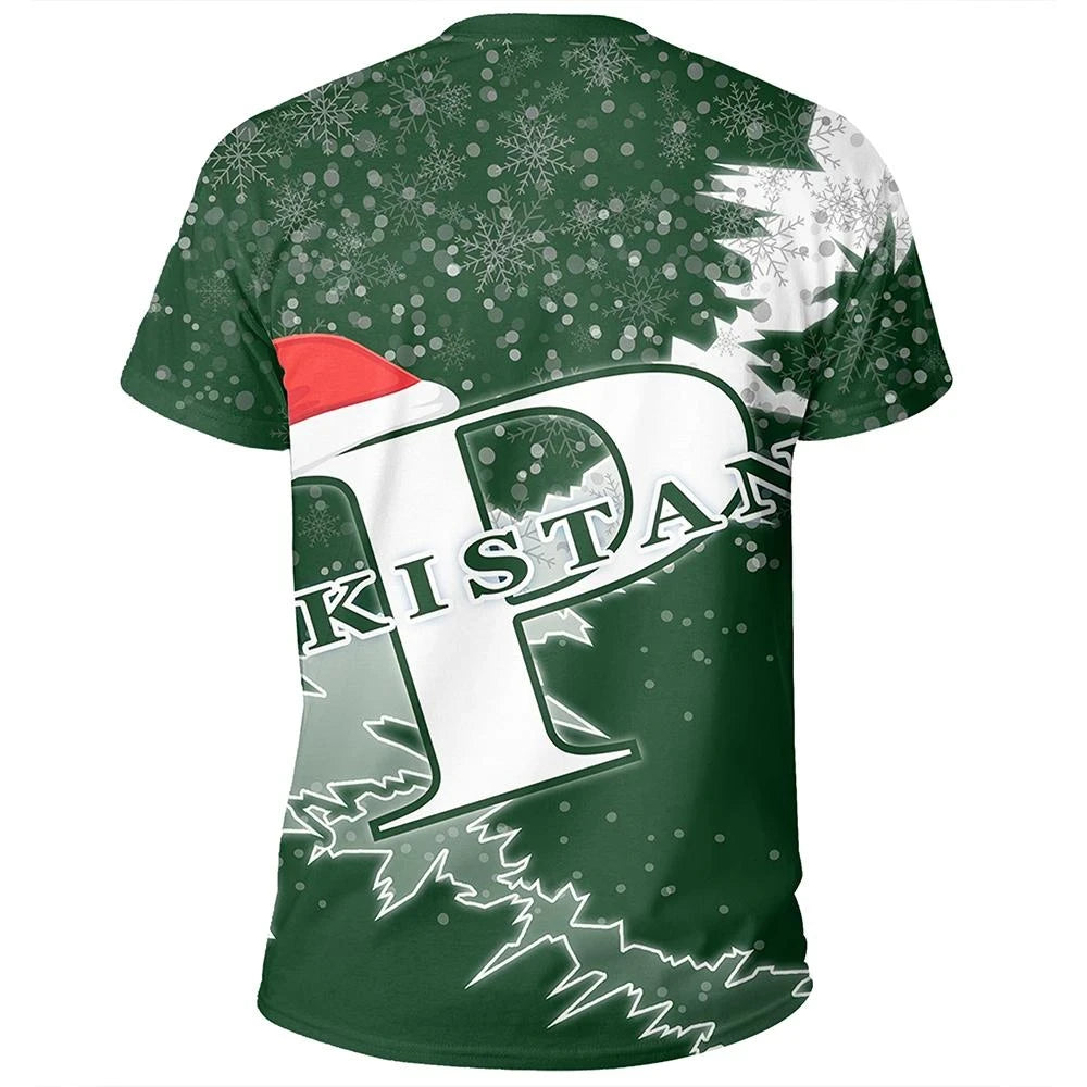 Pakistan Christmas Coat Of Arms T Shirt X Style RLT13 - Wonder Print Shop