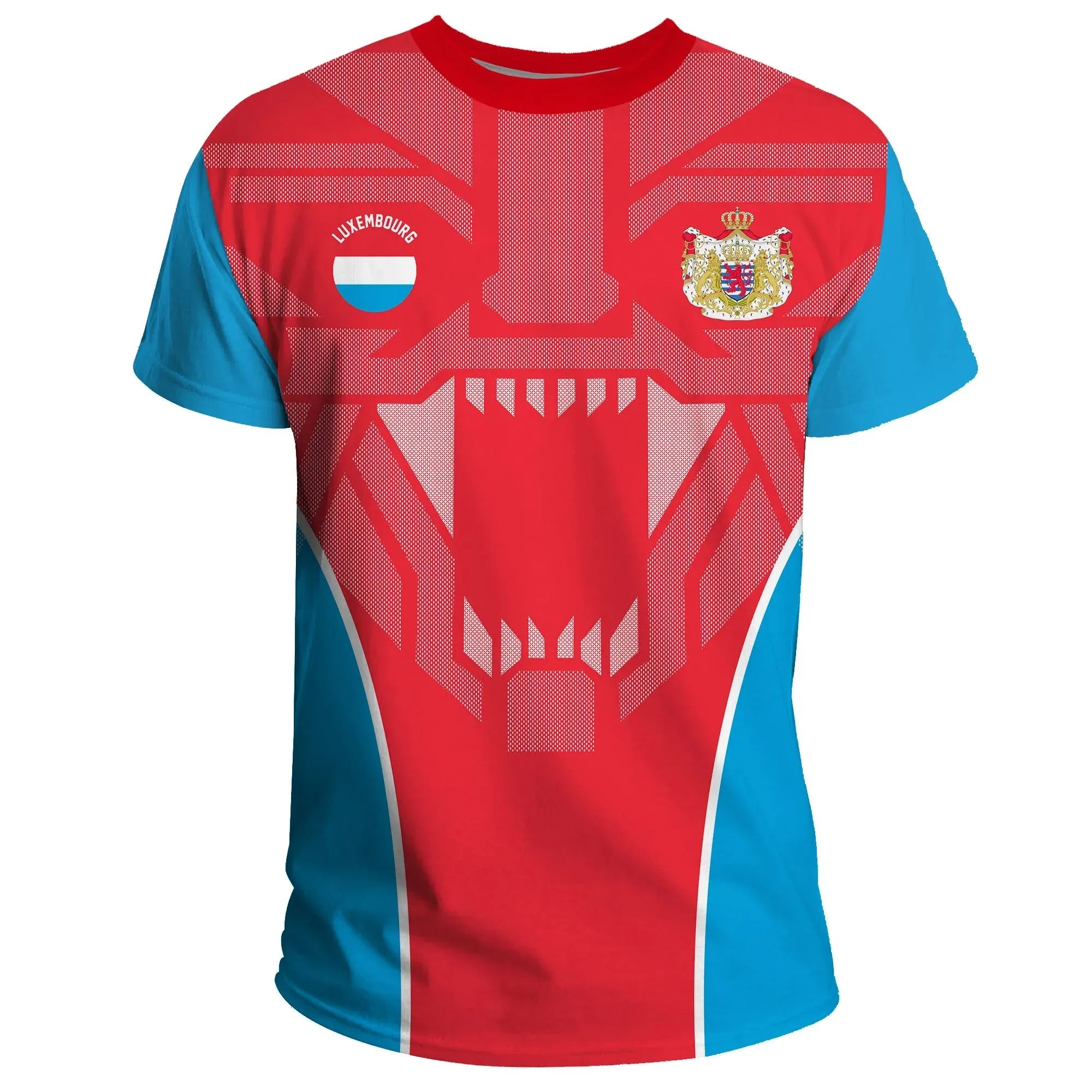 Luxembourg T Shirt Strong Lion RLT6 - Wonder Print Shop