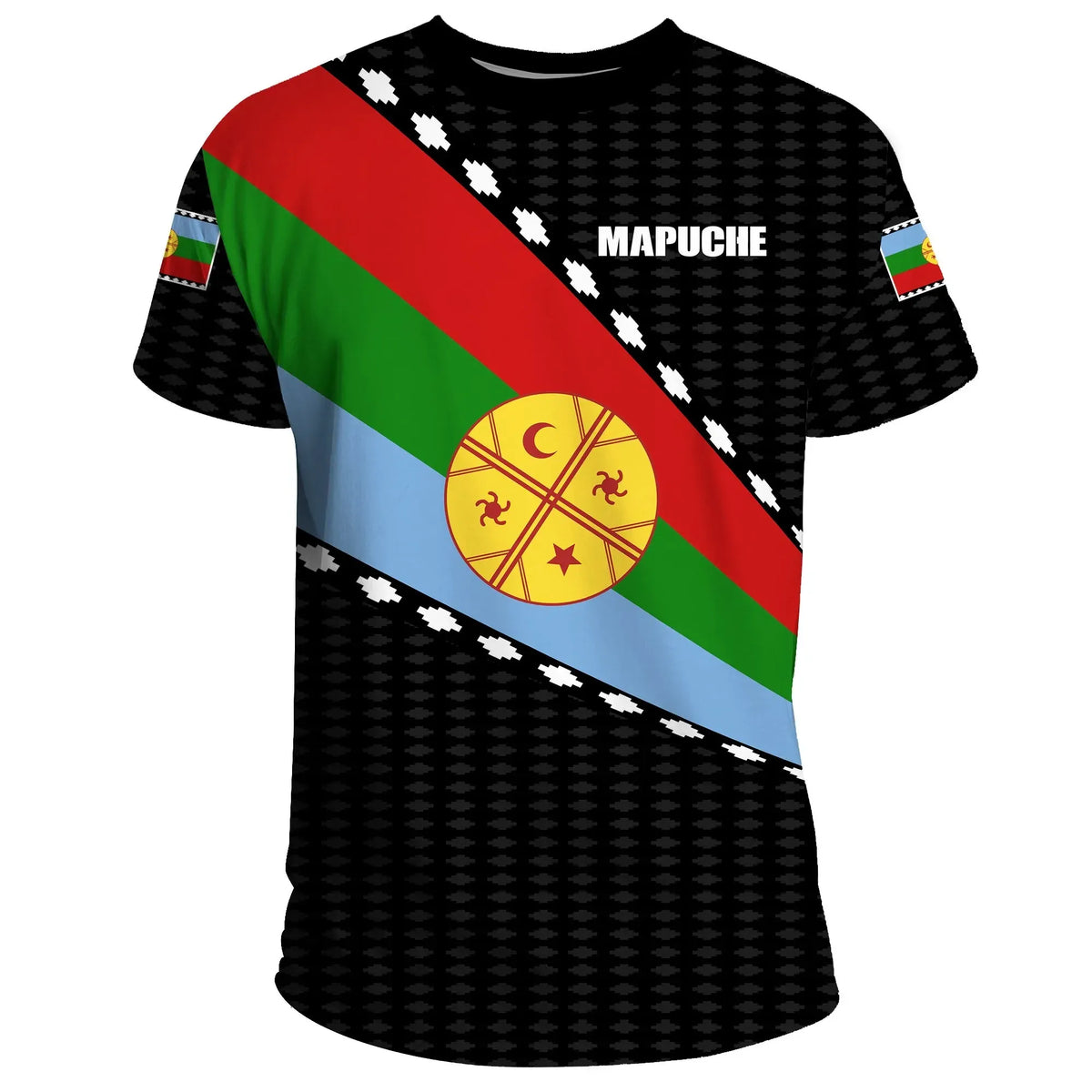 Mapuche T Shirt Flag Style - Wonder Print Shop