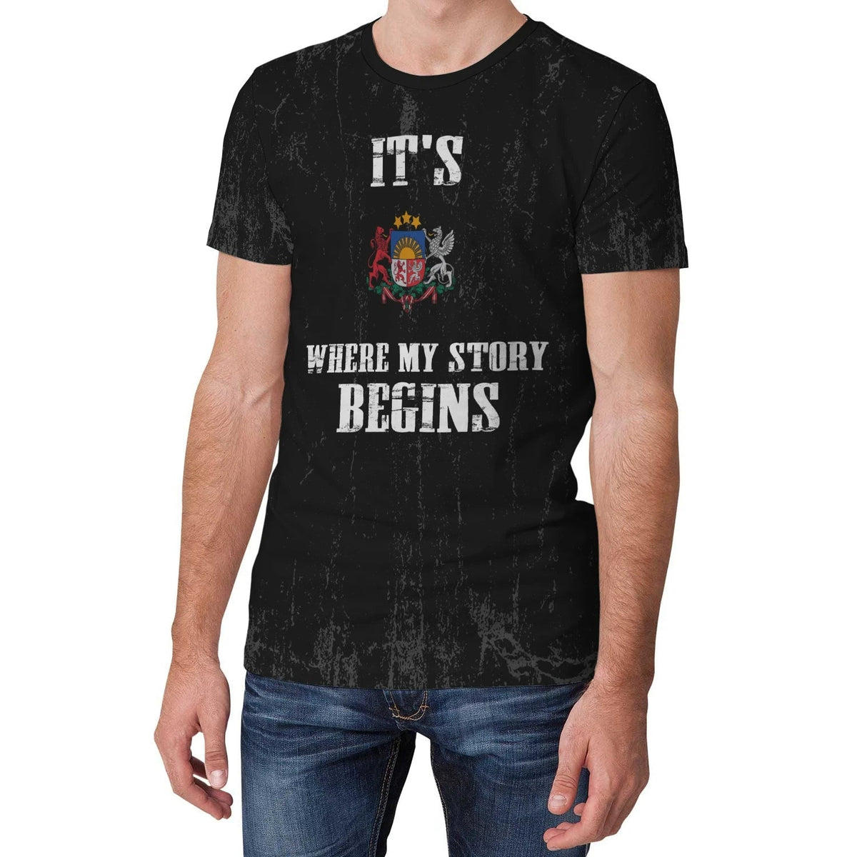 Latvia T Shirt It's Where My Story Begins RLT6 - Wonder Print Shop