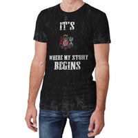 Latvia T Shirt It's Where My Story Begins RLT6 - Wonder Print Shop