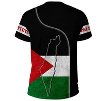 Palestine Flag T Shirt Coat Of Arms RLT13 - Wonder Print Shop