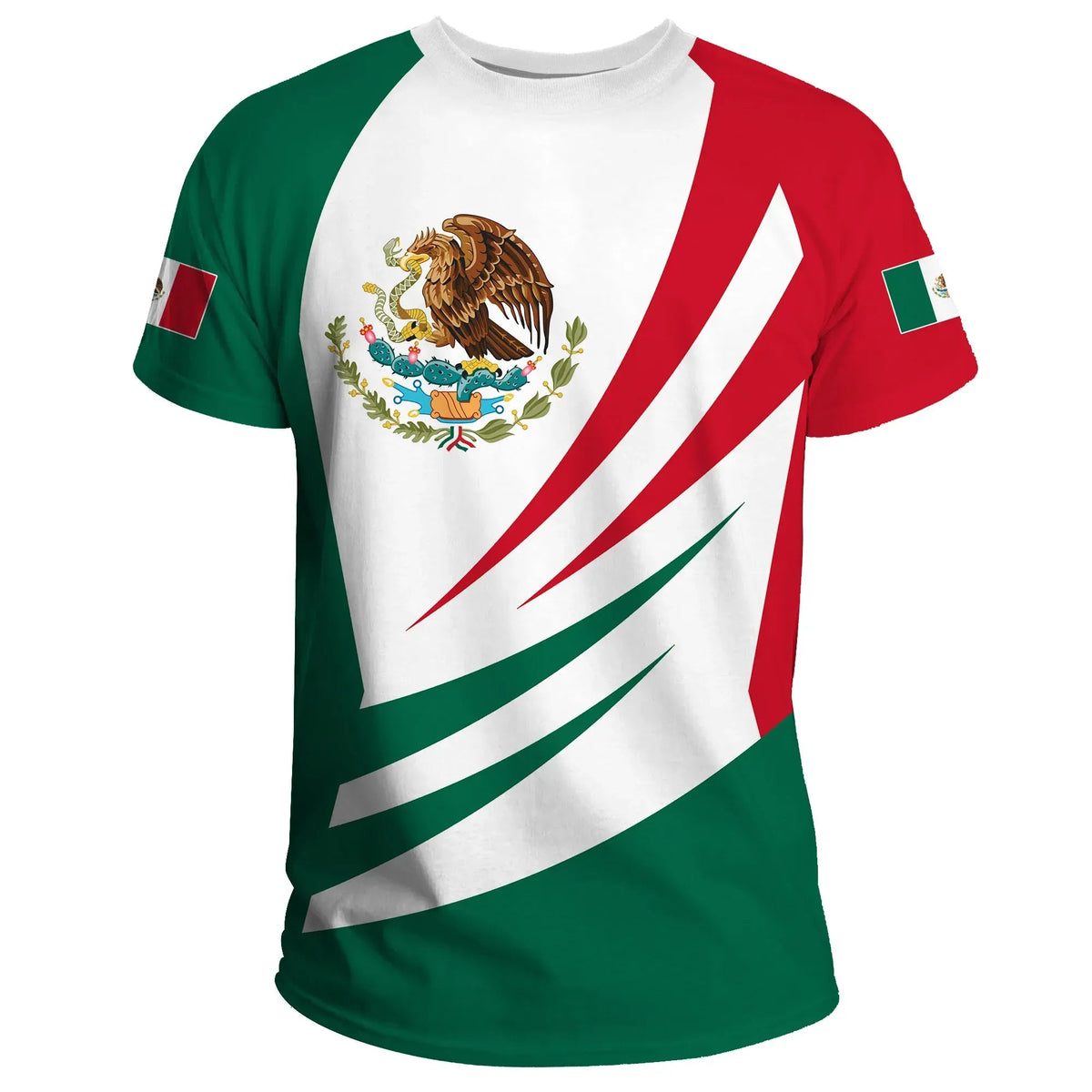 Mexico T Shirt Coat Of Arms Bincjou RLT13 - Wonder Print Shop