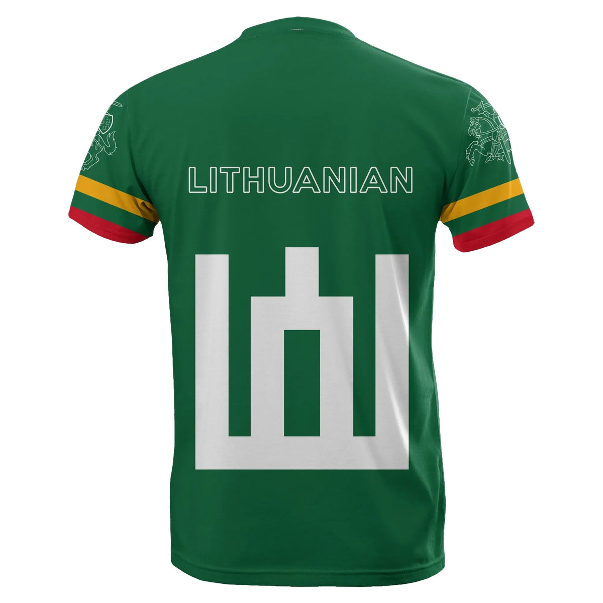 Lithuania Flag T Shirt Map Version RLT6 - Wonder Print Shop