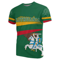 Lithuania Flag T Shirt Map Version RLT6 - Wonder Print Shop
